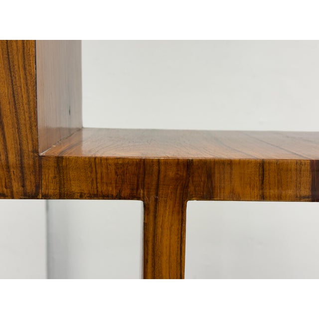 Brown French Lacquered Étagère Bookcase, Circa 1940's For Sale - Image 8 of 12