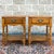 A pair of vintage Pennsylvania House Rustic Traditional solid maple nightstands, each having one dovetailed drawer with...
