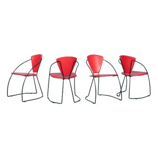 Italian Chairs by Arrben Linda, 1980s, Set of 4 For Sale