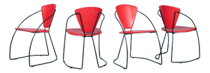 Italian Chairs by Arrben Linda, 1980s, Set of 4