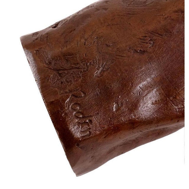 Metal Art Nouveau Sculpture, 20th Century, Brown Patinated Bronze For Sale - Image 7 of 9