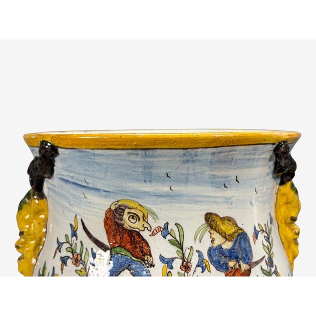 French Modern, Majolica Jardinieres, Ceramic, France, 1870s For Sale - Image 9 of 12