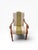 Tan Reupholstered Attributed Baker Furniture Milling Road Accent Chair With Embossed Leather Back For Sale - Image 8 of 11
