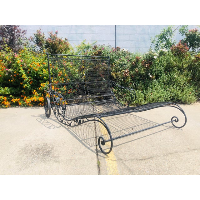 Vintage Wrought Iron Double Chaise Lounge | Chairish (640 x 640 Pixel)