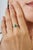 Contemporary Emerald & Diamond Ring for Women, Size 7.5 - Carat and her For Sale - Image 4 of 11