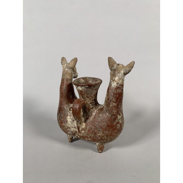 Amlash Terracotta Zoomorphic Terracotta Vase Zoomorphic Archaeology For Sale - Image 6 of 9