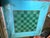 Vintage Mid-Century Leg-O-Matic Folding Game Table & 3 Cane Back Chairs Set (Mcm / Coastal Chess & Checkers) For Sale - Image 15 of 18