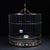Late 19th Century Late 19th Century Dark Wood Birdcage With Mother-of-Pearl Inlay and Porcelain Cups For Sale - Image 5 of 10