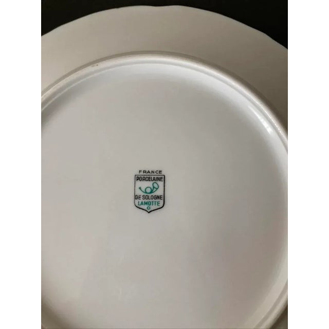 Vintage French Porcelain Fish Plates- Set of 2 For Sale - Image 11 of 12