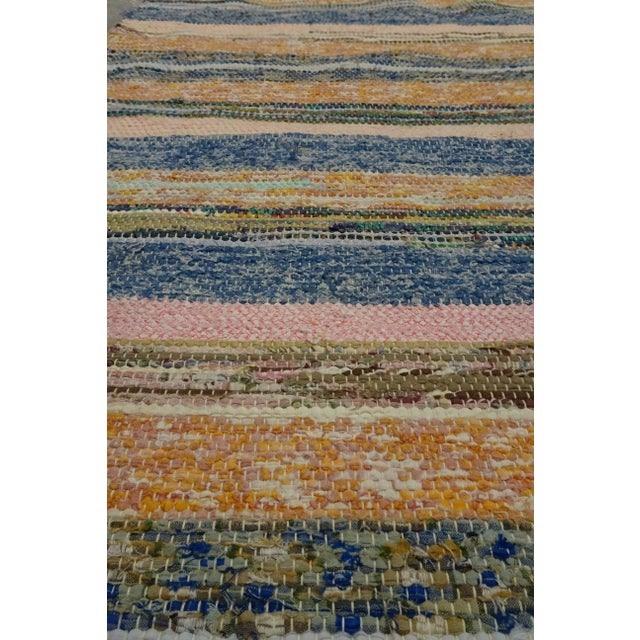 Rag Rug Swedish Mid Century For Sale - Image 4 of 7