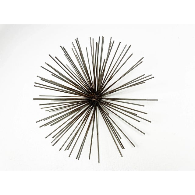 Mid-Century Modern Large Vintage Sea Urchin Sunburst Wall Sculpture For Sale - Image 3 of 11