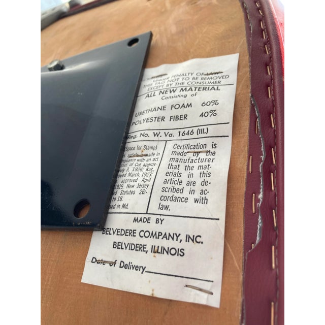 Mid-Century Modern 2-Seat Tandem Bench From Belvedere For Sale - Image 12 of 13