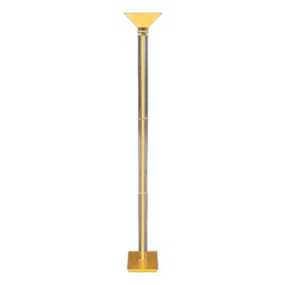 Mauro Marzollo for Tve Brass & Acrylic Floor Lamp For Sale