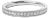14K White Gold 1/4 Cttw Round Diamond Milgrain Wedding Band (I-J Color, SI2-I1 Clarity) - Size 4.5 For Sale