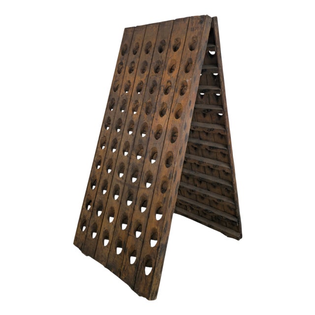 French Oak Champagne Riddling Rack, 1971 For Sale