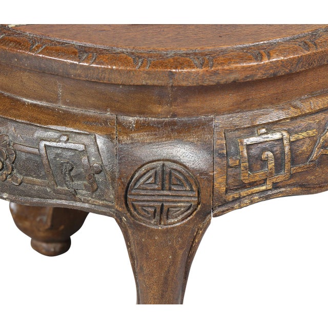 Wood Chinese Hardstone Mounted Coffee Table For Sale - Image 7 of 13