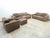 3-Seater Sofa, 2-Seater Sofa, Lounge Chair and Pouf in Leather by Ernst Lüthy for de Sede, Set of 4 For Sale - Image 7 of 18