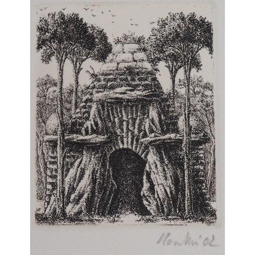 François Houtin, 20th and 21st Nymphaeum, Etching For Sale - Image 3 of 5