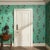A cheeky 'Troop' of climbing monkeys is depicted in this light-hearted and charming wallpaper print. The bold green...