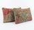 Mid-Century Modern Turkish Wool Lumbar Rug Pillow Cover 16'' X 24'' - Set of Two For Sale - Image 3 of 4