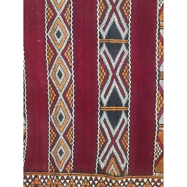 Antique Moroccan Flat Runner For Sale - Image 9 of 15