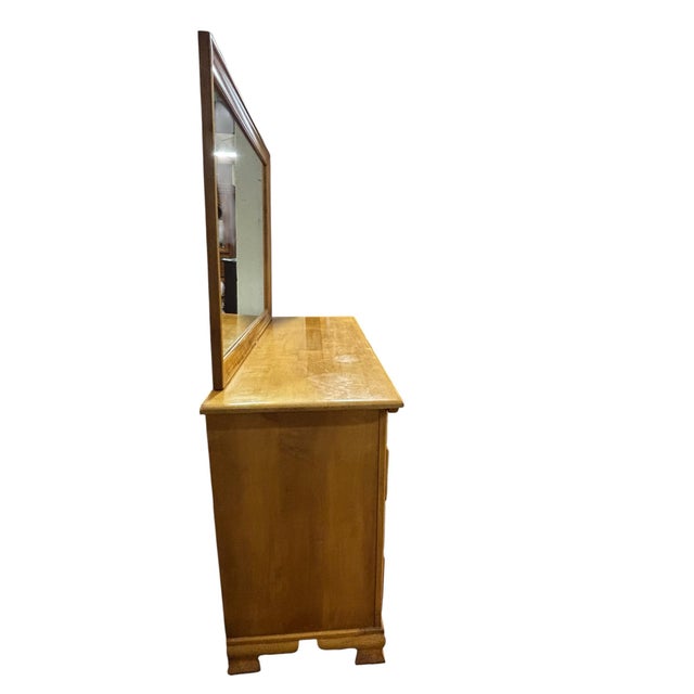Forest Solid Maple 9-Drawer Dresser With MirrorTraditional American For Sale - Image 4 of 10