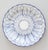 Blue 19th Century English Wedgwood Blue & White Pearlware Sunflower Plate For Sale - Image 8 of 8