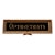 Antique Reverse-Painted "Tallimit" Brass-Tone "Optometrists" Sign For Sale