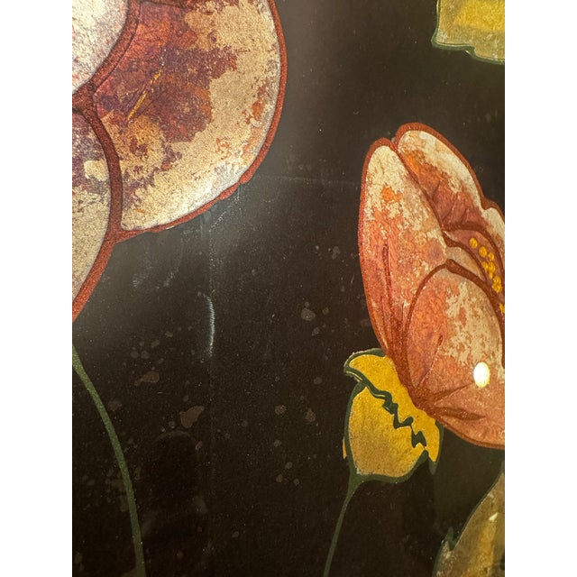 Vintage Signed Jaru Large Floral Art Centerpiece Tray – 27” For Sale In Portland, OR - Image 6 of 12