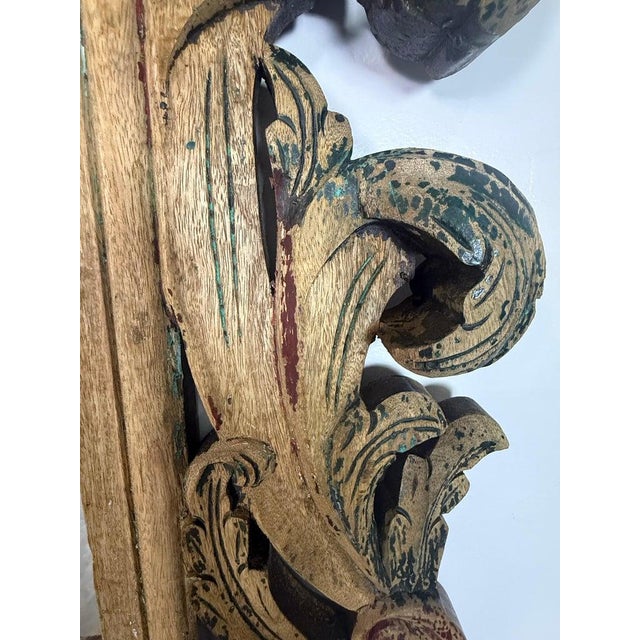 Neoclassical Antique Italian Wall Mirror, Vintage Elegance From the 20th Century For Sale - Image 3 of 15