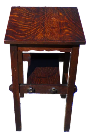 Vintage Mission Oak Arts & Crafts Side Table Plant Stand End Table