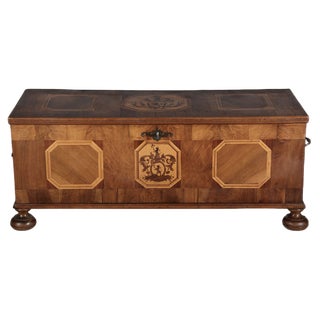 Antqiue Baroque Chest in Walnut, 1750 For Sale