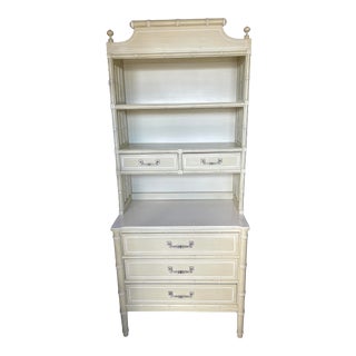 Henry Link Faux Bamboo Bali Hai Dresser Hutch Not Included For Sale