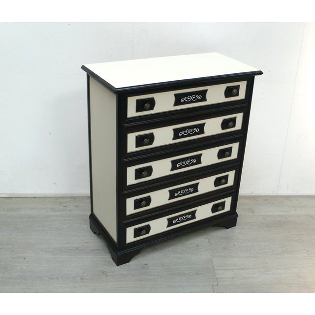 Chest of Drawers in Dark Nutwood, 1970s For Sale - Image 6 of 6
