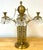 Vienna Secessionist Four-Light Gilt Metal & Crystal Candelabrum Austria, C. 1900 For Sale - Image 9 of 12