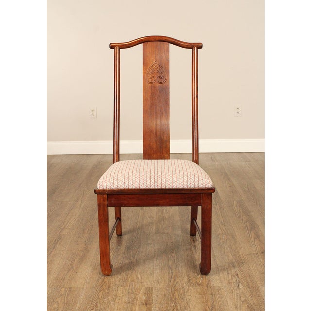 Bernhardt Chinese Style Set of Four Yoke Back Dining Chairs For Sale - Image 15 of 18