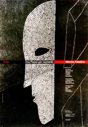 2006 Contemporary Exhibition Poster, Und Piazza Per Leonardo - Mimmo Paladino