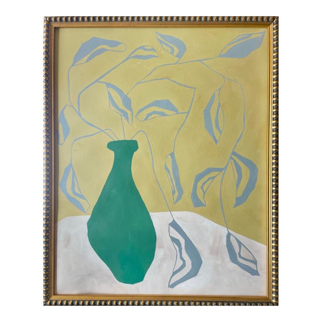 2026 "Natura Morta" Contemporary Still Life Botanical Painting on Cotton Paper by Artist r.k. Red For Sale