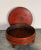 Asian Antique Red Round Box, South East Asia Circa 19th Century For Sale - Image 3 of 7