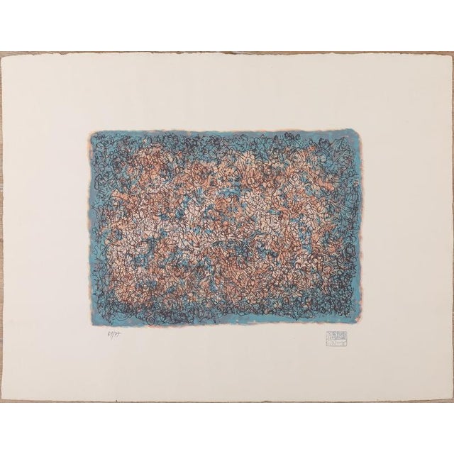 Mark Tobey, Blue Reverie, Screen Print For Sale - Image 7 of 7