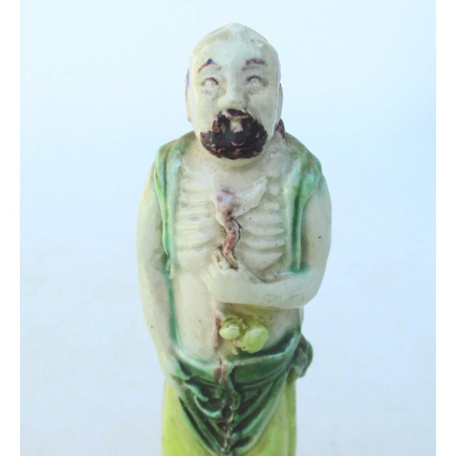 1910s Antique Chinese Porcelain Immortal Figure For Sale - Image 5 of 6