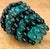 Bottle Green Vintage Italian Glass Pinecone Light Shade For Sale - Image 8 of 16
