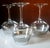 Dorothy Thorpe Mid-Century Modern Dorothy Thorpe Style Platinum Double Band Wine Glass Barware For Sale - Image 4 of 7