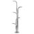 Silver Vintage Chromed Floor Lamp, Italy, 1970s For Sale - Image 8 of 8