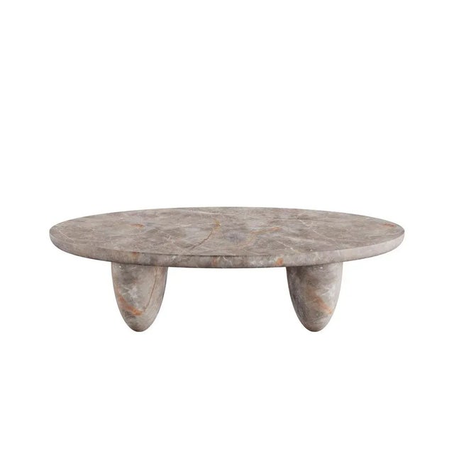 Lunarys Center Table Fior Di Bosco Marble by HOMMÉS Studio For Sale - Image 4 of 5