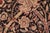 Art Nouveau Floral 1990's Pak-Persian Black/Green Wool Rug - 6'2'' X 9'0'' For Sale - Image 4 of 9