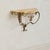 French Petite French Brass + Marble Wall-Mounted Console, 1940s - 2 Available For Sale - Image 3 of 10