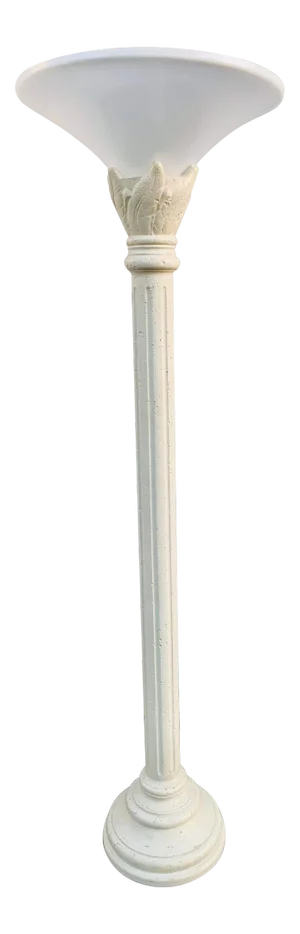 Torchiere Plaster Floor Lamp