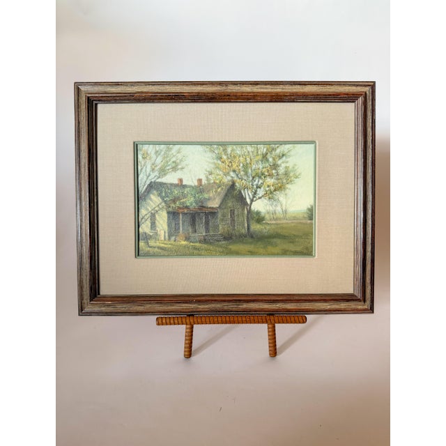 Vintage Original Oil Painting, Landscape, by Steve Trower (American, 20th Century) For Sale - Image 4 of 9