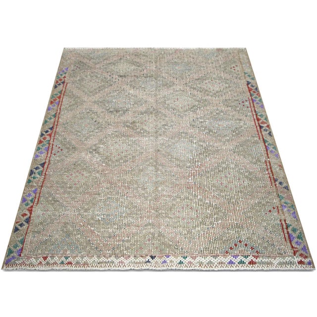 1950s 1950s Turkish Kilim For Sale - Image 5 of 6